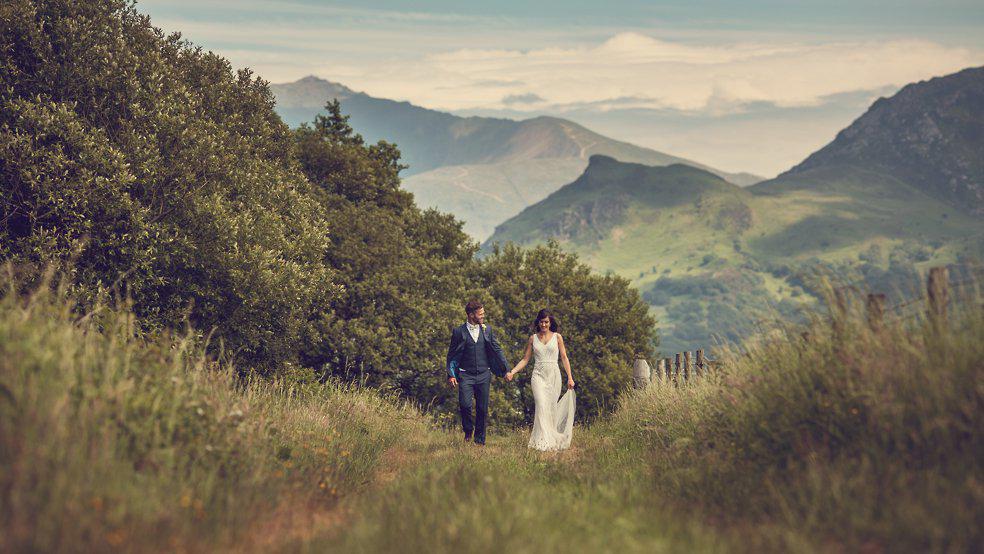 first walk in Snowdonia as a married couple