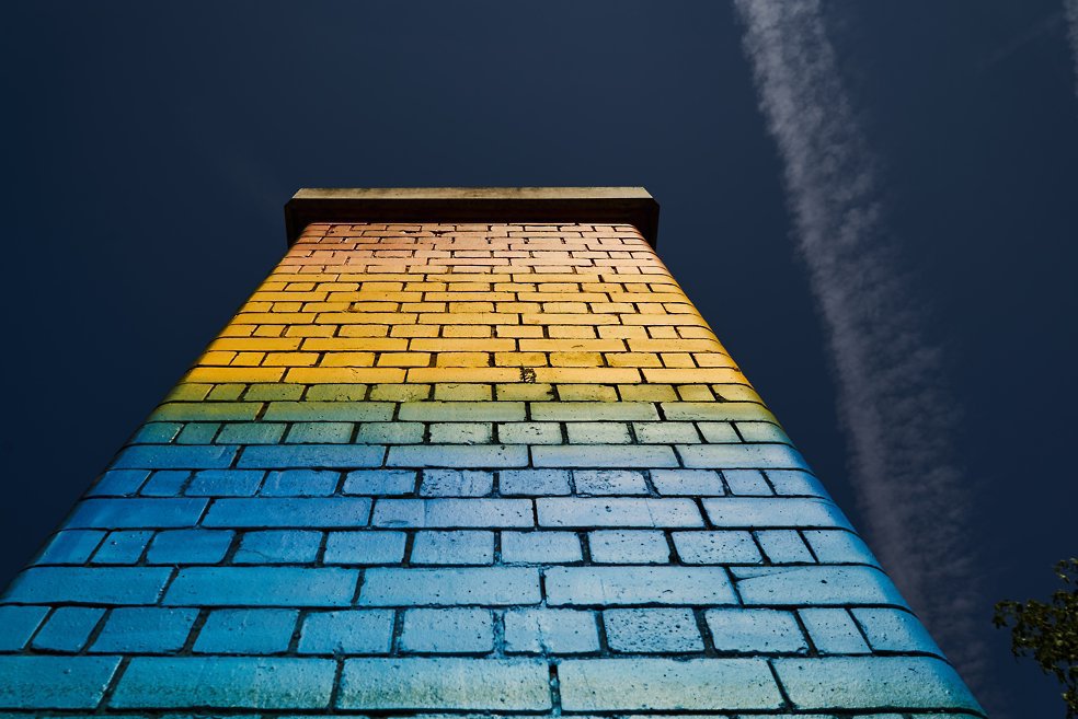 Velopark painted wall