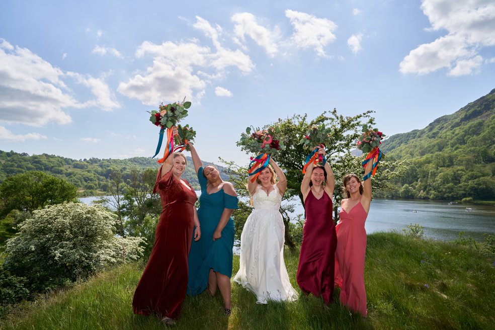Llyn Gwynant barns wedding photography