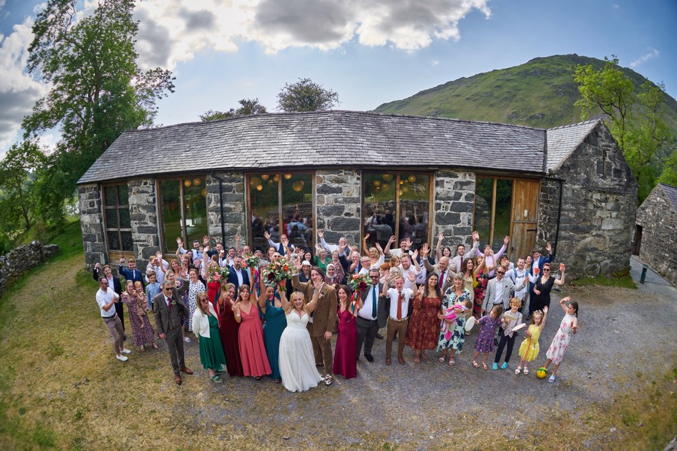 Llyn Gwynant barns wedding photography
