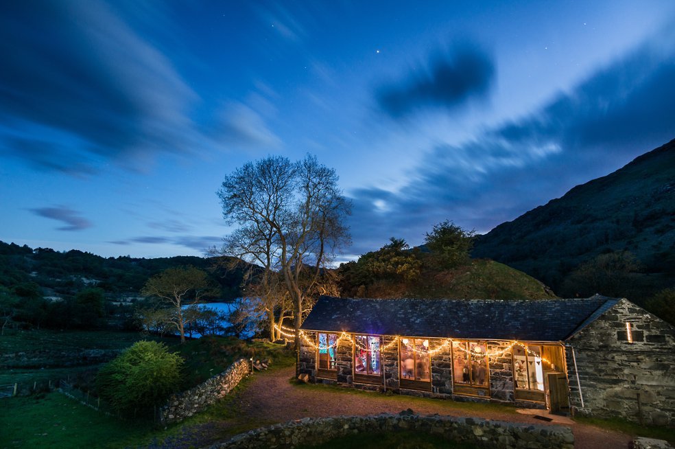 Stars over Llyn Gwynant Barns
