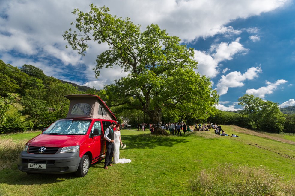 Campsite wedding