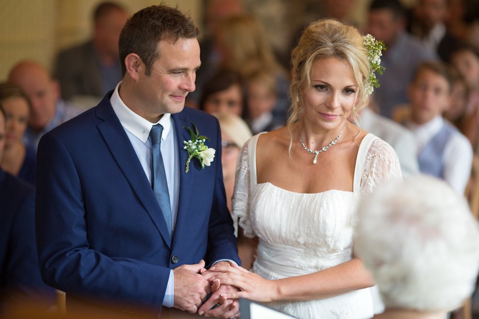 wedding ceremony at Llyn Gwynant Barns